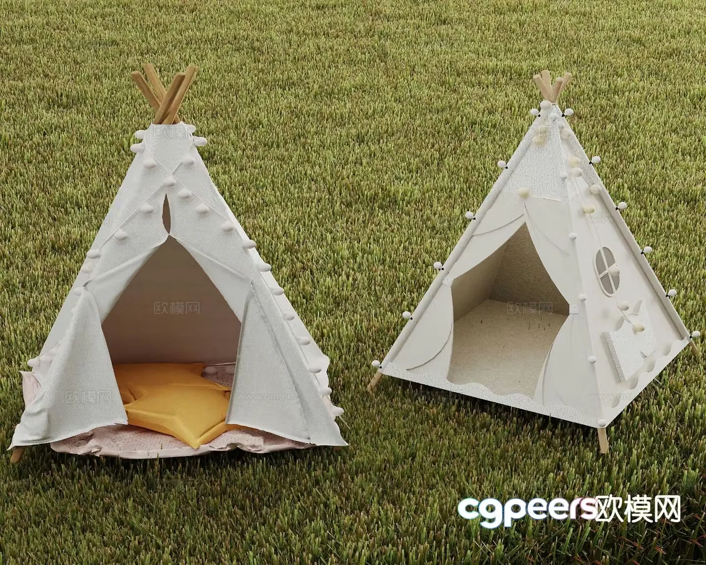 Modern tent Outdoor tent 3d model