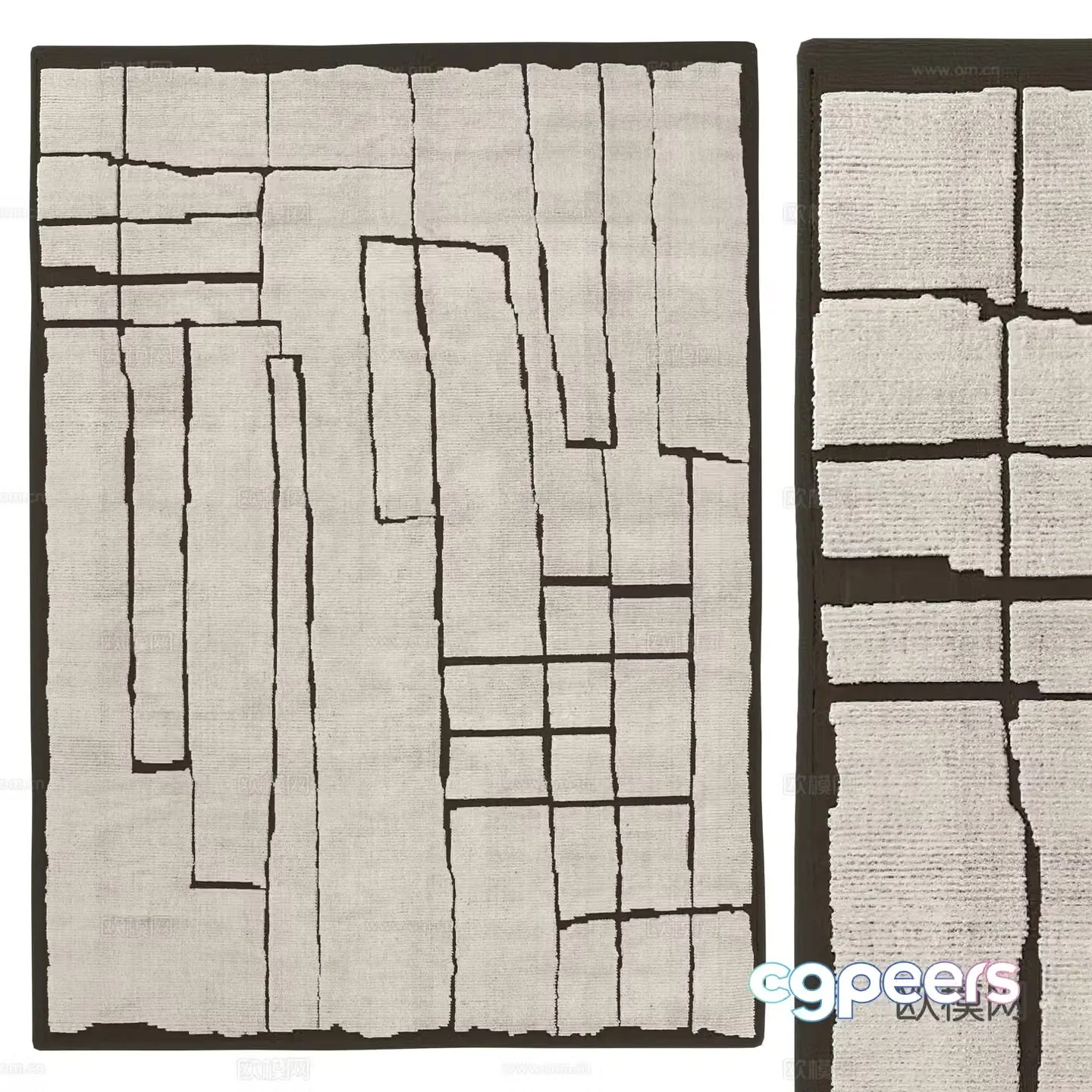 New Chinese Torin wool carpet 3d model