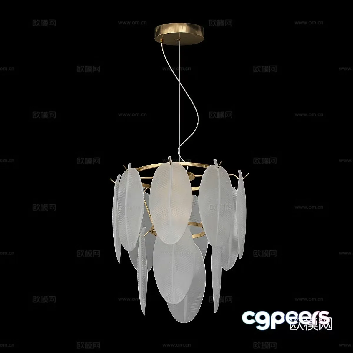 Modern simple light luxury chandeliers chandeliers simple chandeliers restaurant chandeliers living room chandeliers lamp 3d model