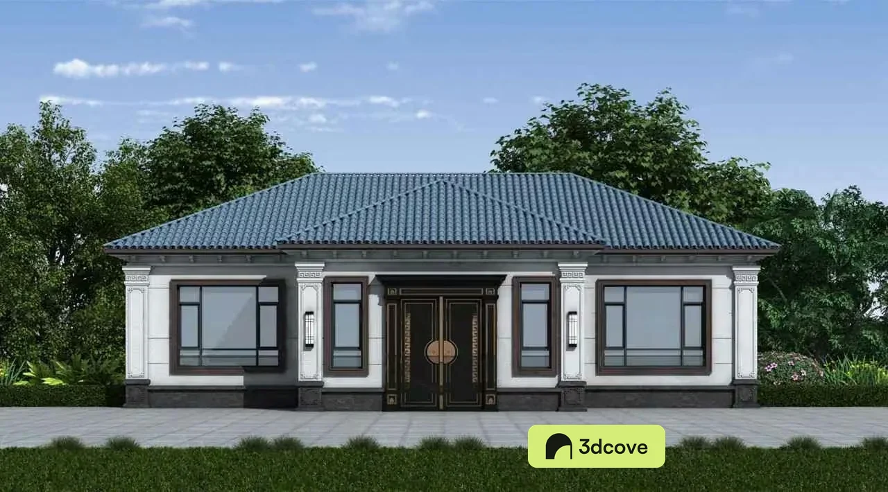 A House. It Is White