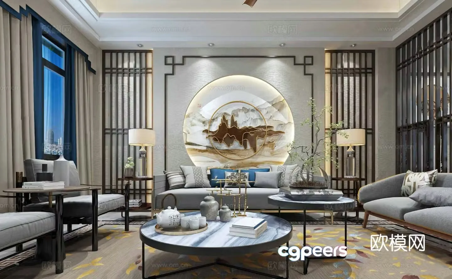 New Chinese restaurant 3D model