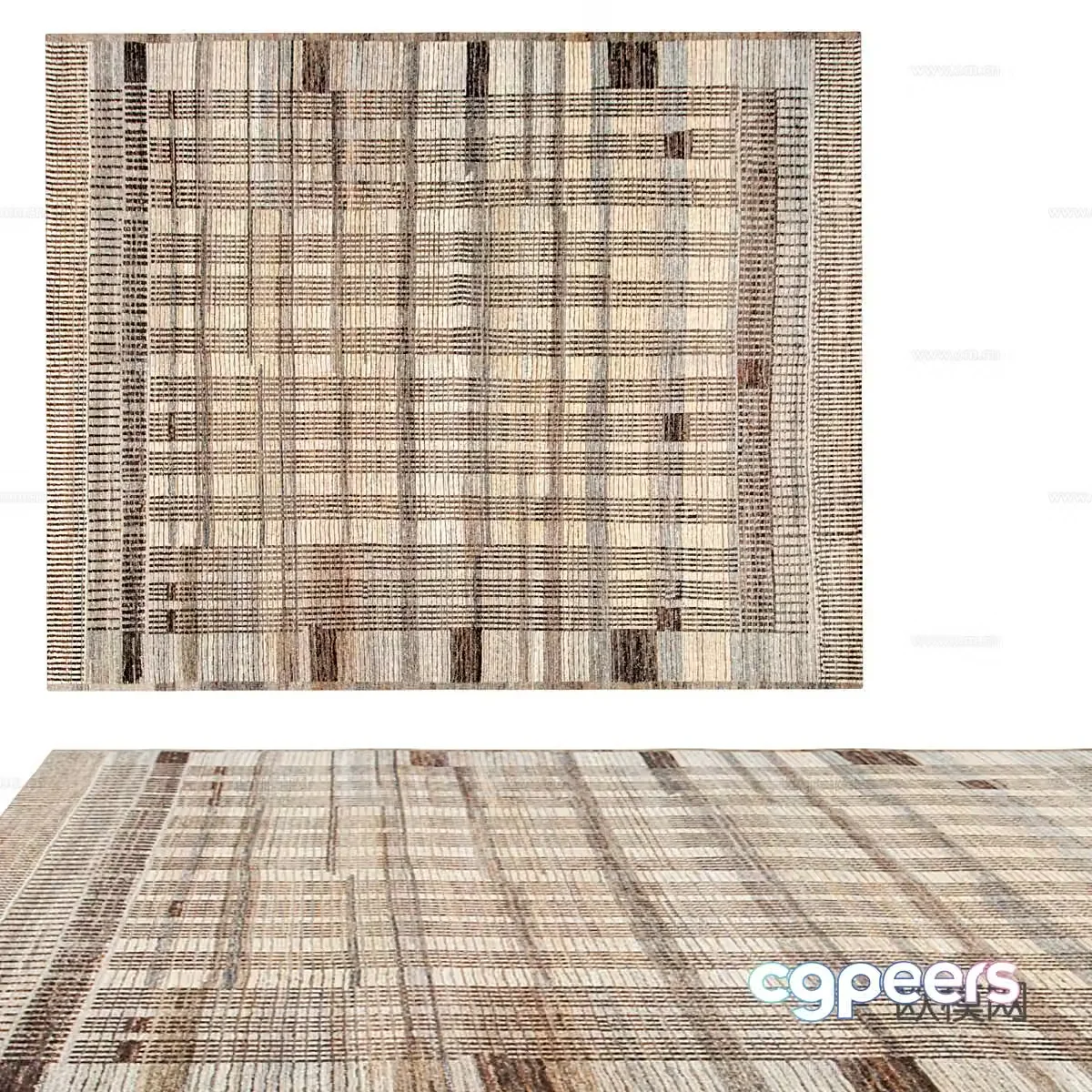 Modern minimalist carpet Carpet Simple carpet Living room carpet Decorative carpet 3d model