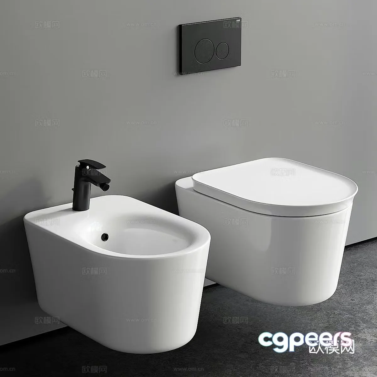 Toilet toilet 3d model