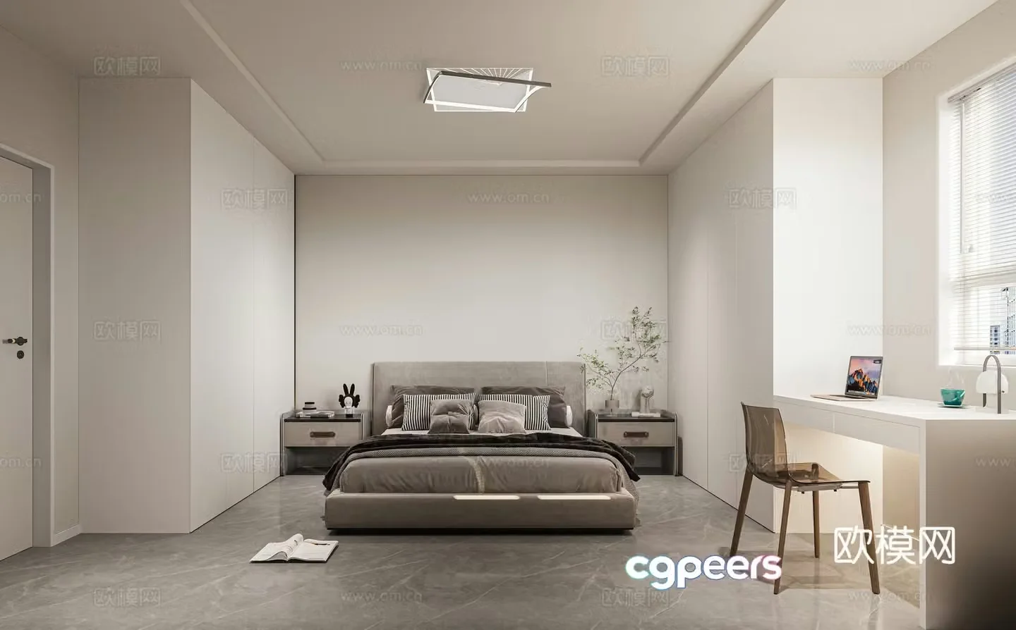 Modern bedroom 3d model