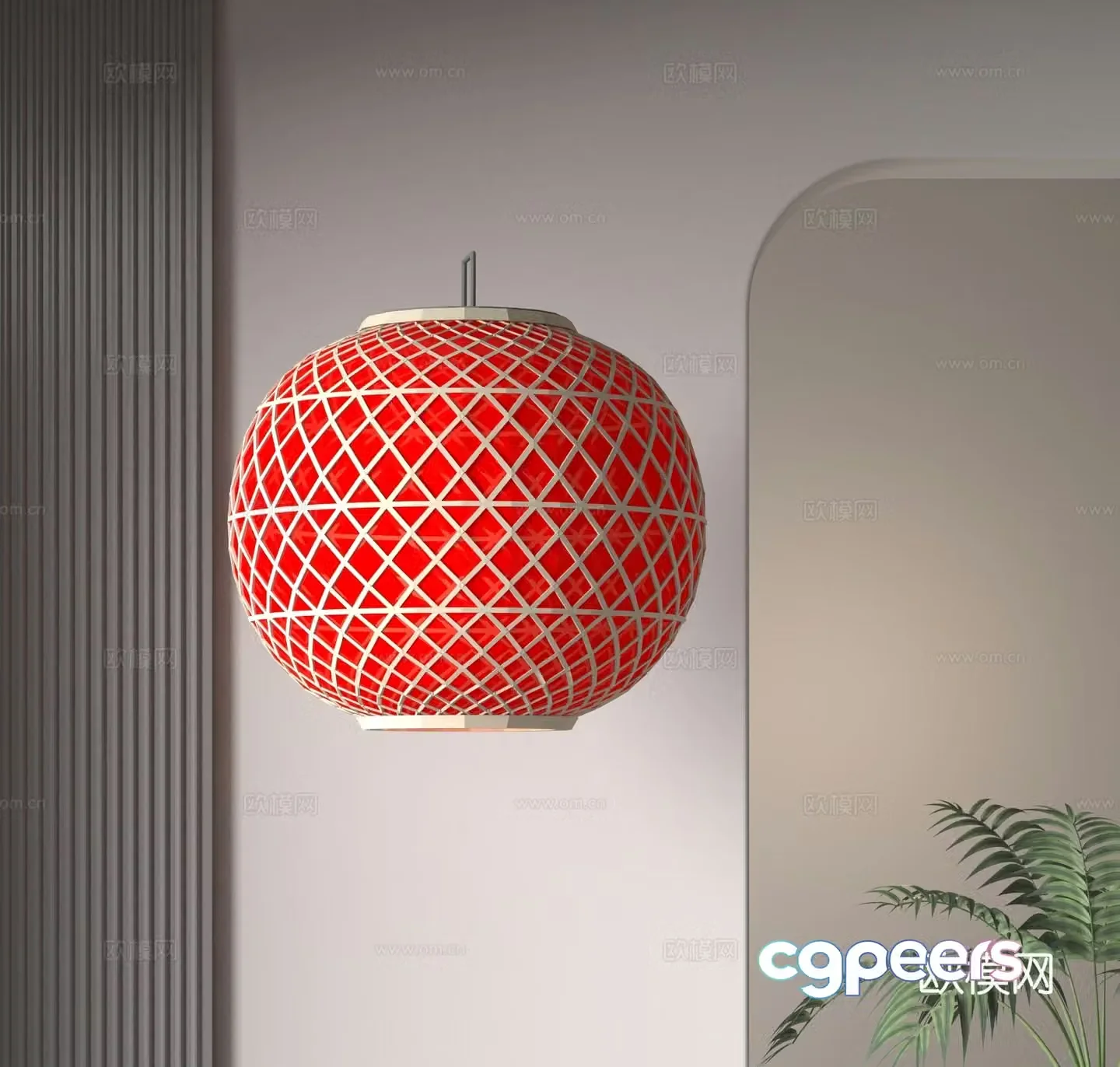 Chinese lantern 3d model
