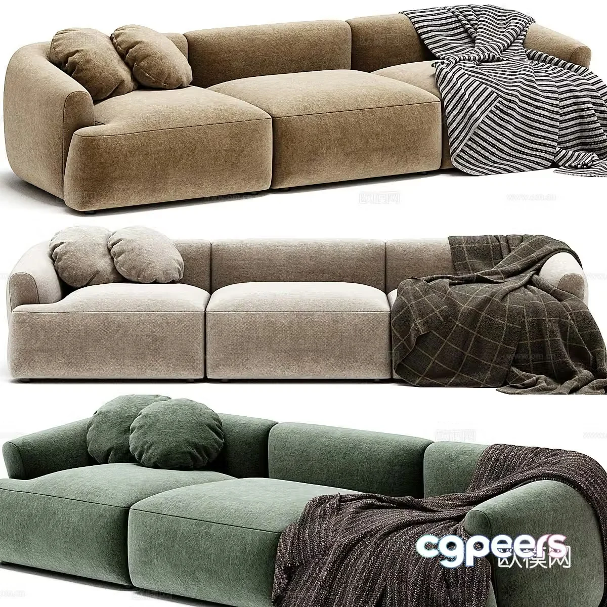 Multiplayer sofa 3d model