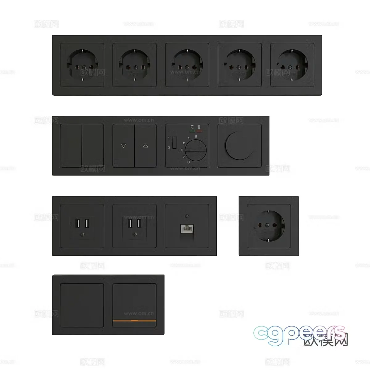 Switch Socket 3D Model