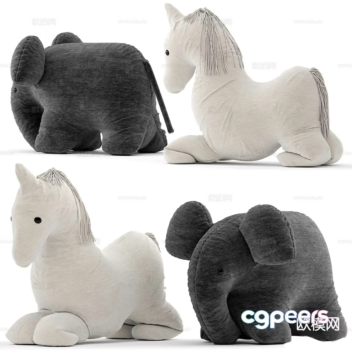 Plush toy doll 3d model