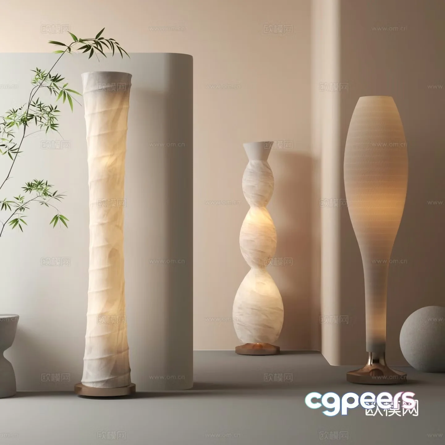 Modern floor lamp 3d model