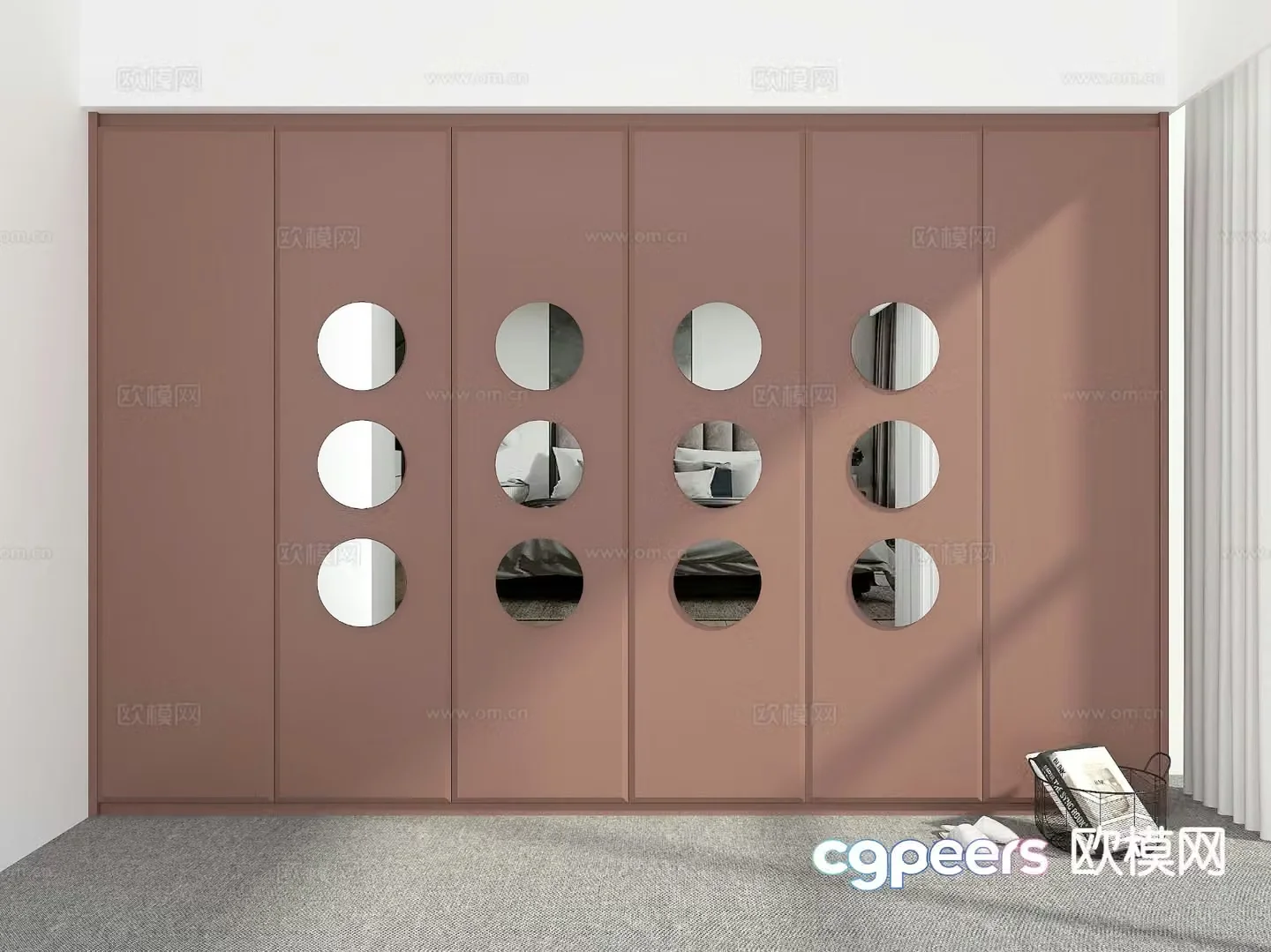 Modern wardrobe 3d model