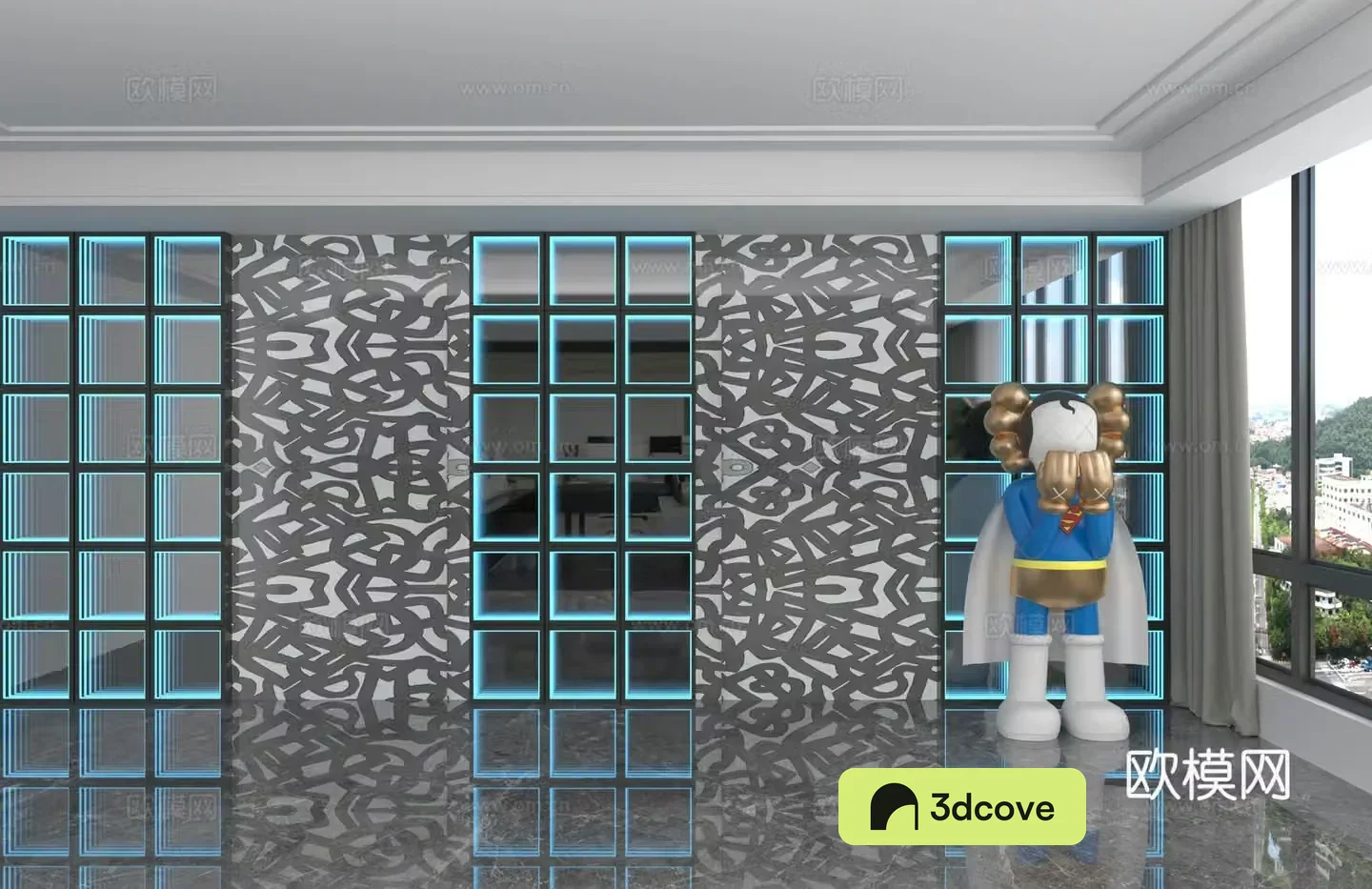 Modern background wall