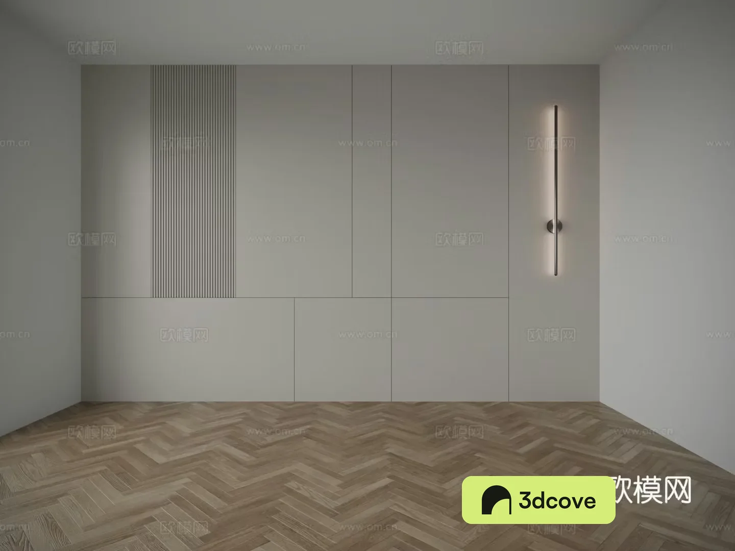 Modern bedside background wall