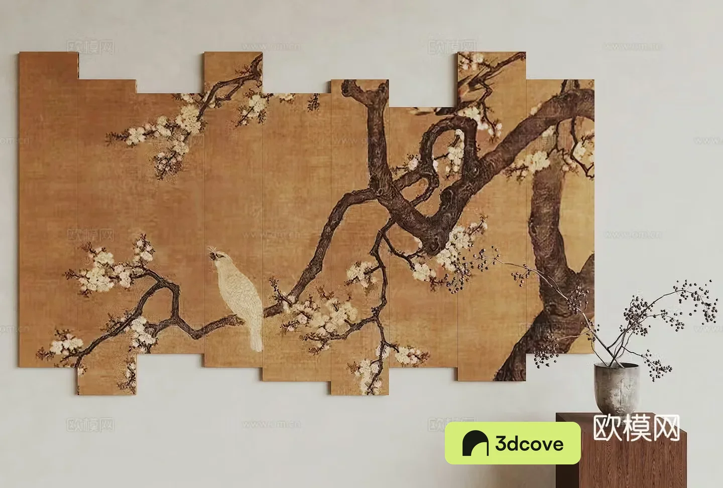 New Chinese style hanging painting flower and bird painting decorative painting