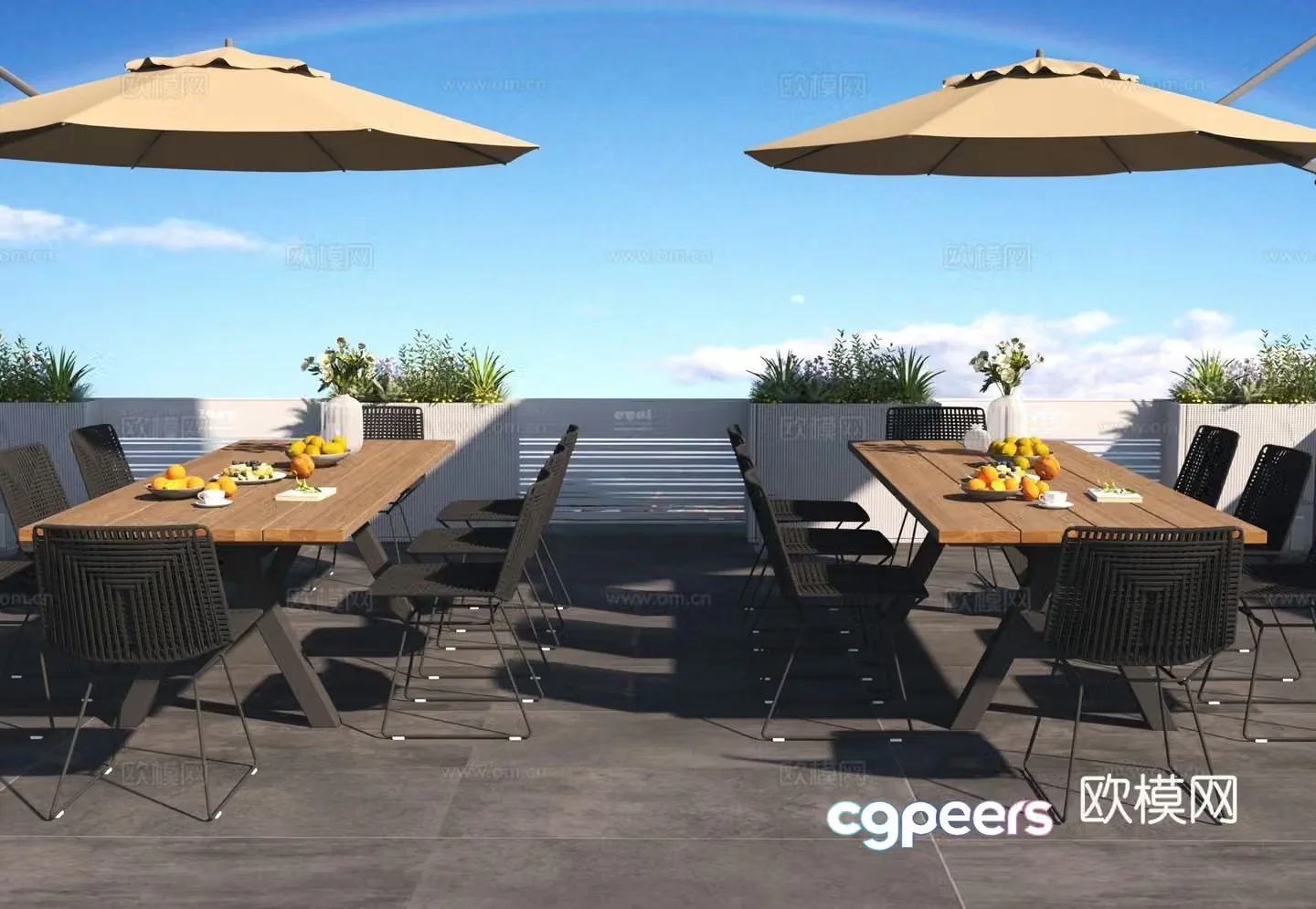 Outdoor tables and chairs camping tables and chairs 3d model