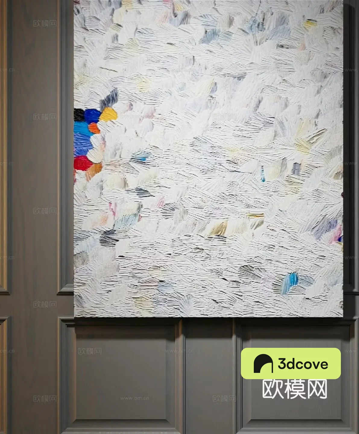 Modern abstract oil painting