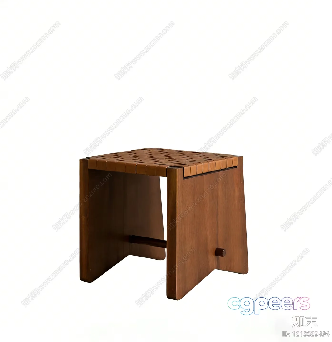Wooden End Table 3D Model – 10175 – VRAY Render