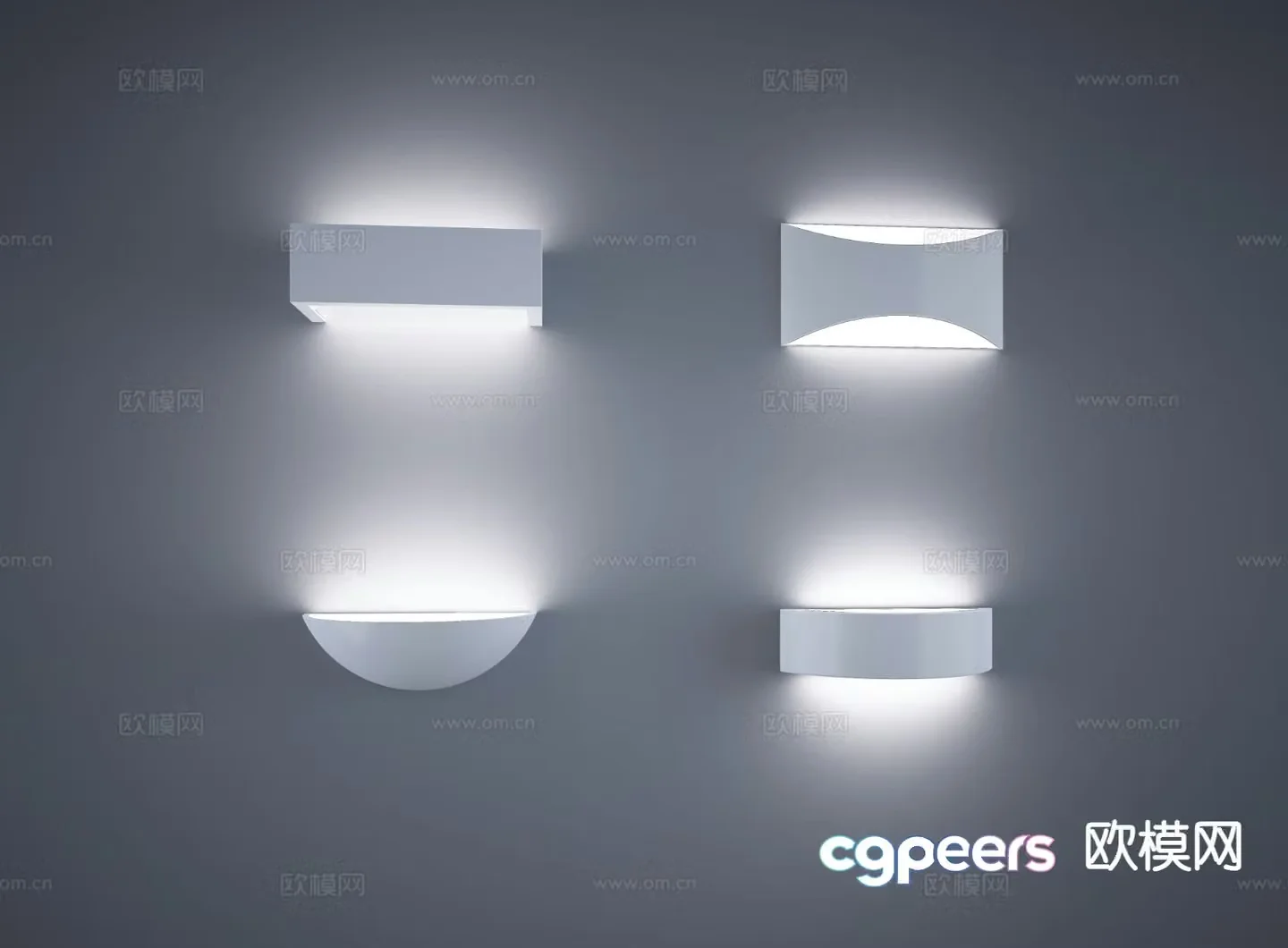 Modern wall light 3d model
