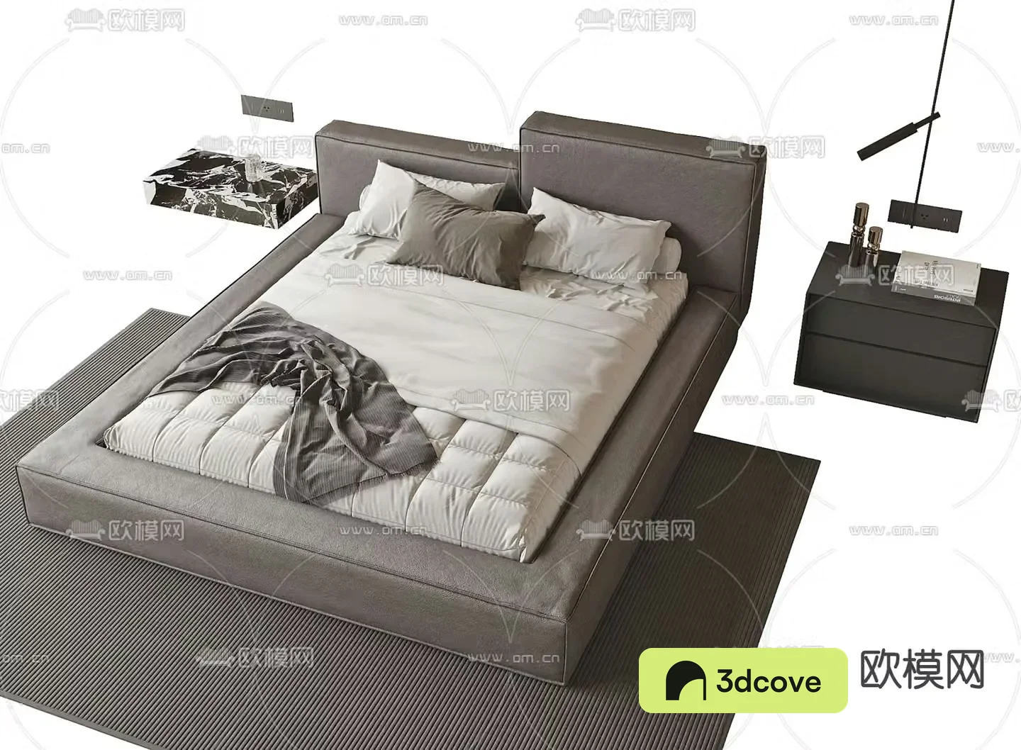 Modern double bed