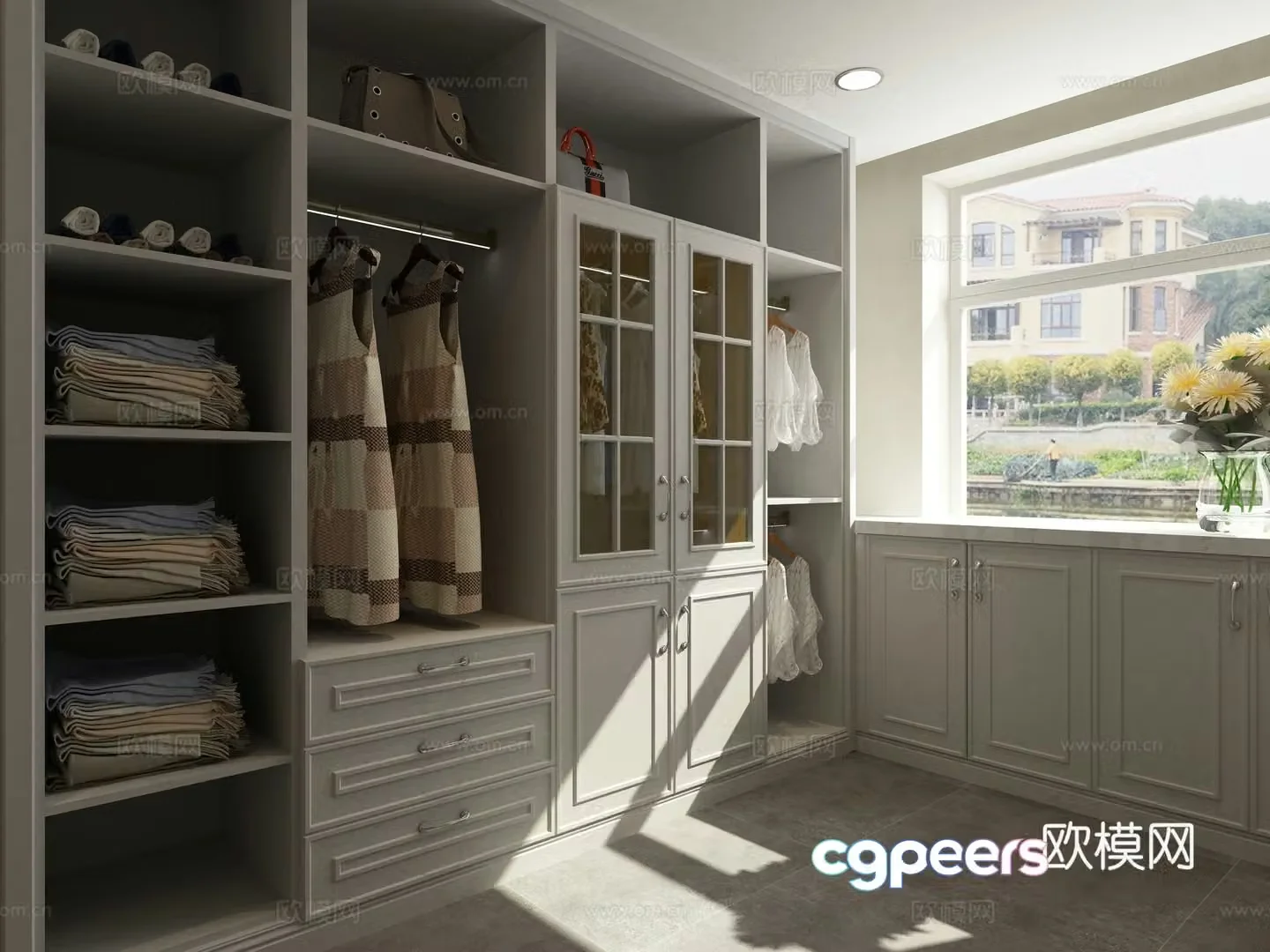 Modern cloakroom 3d model