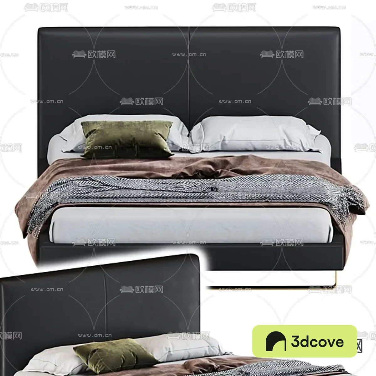 Modern commodity bed double bed