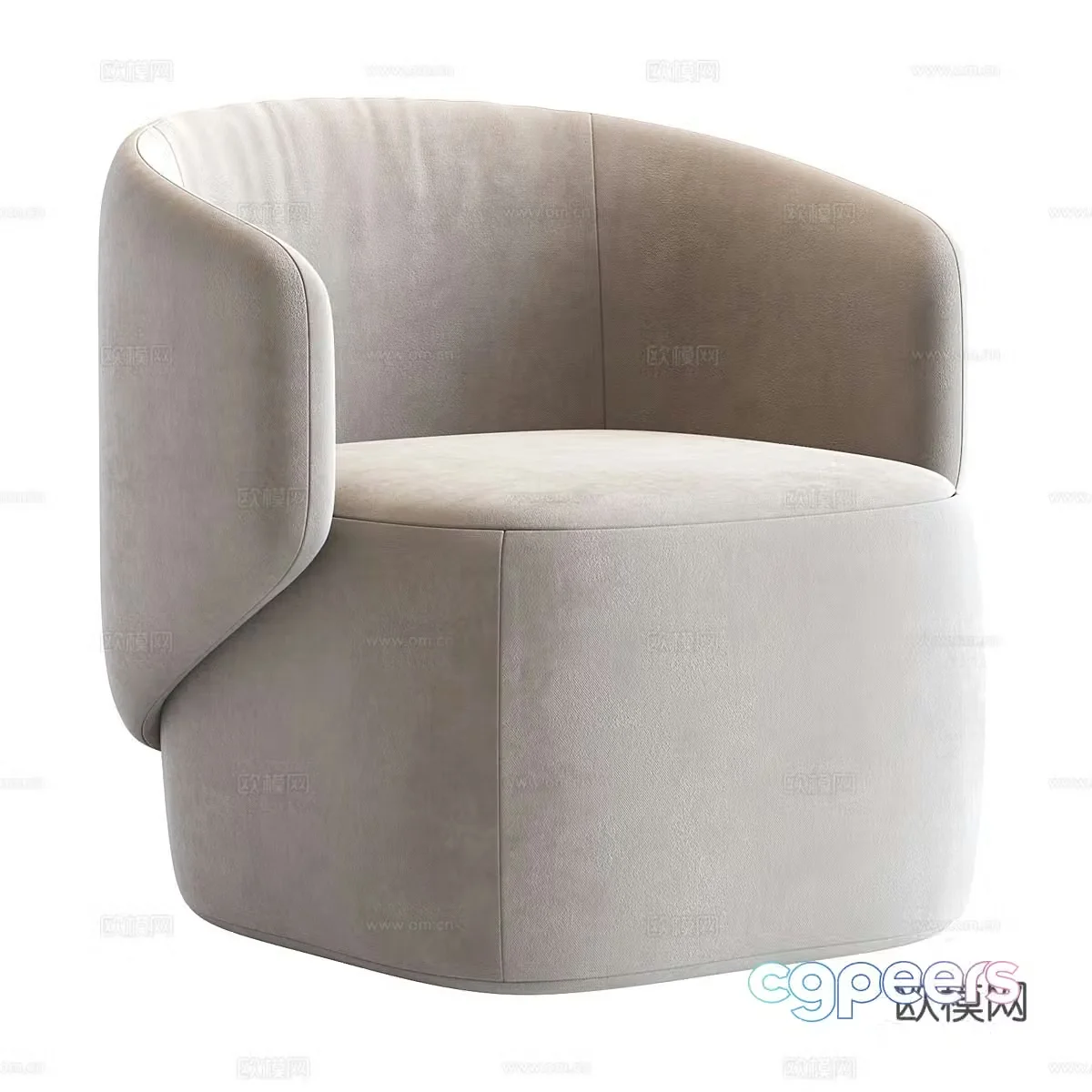 Single sofa leisure sofa 3d model