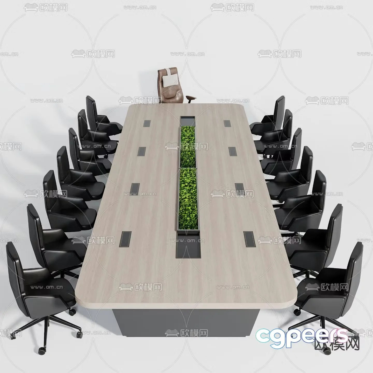Conference tables and chairs conference table 3d model