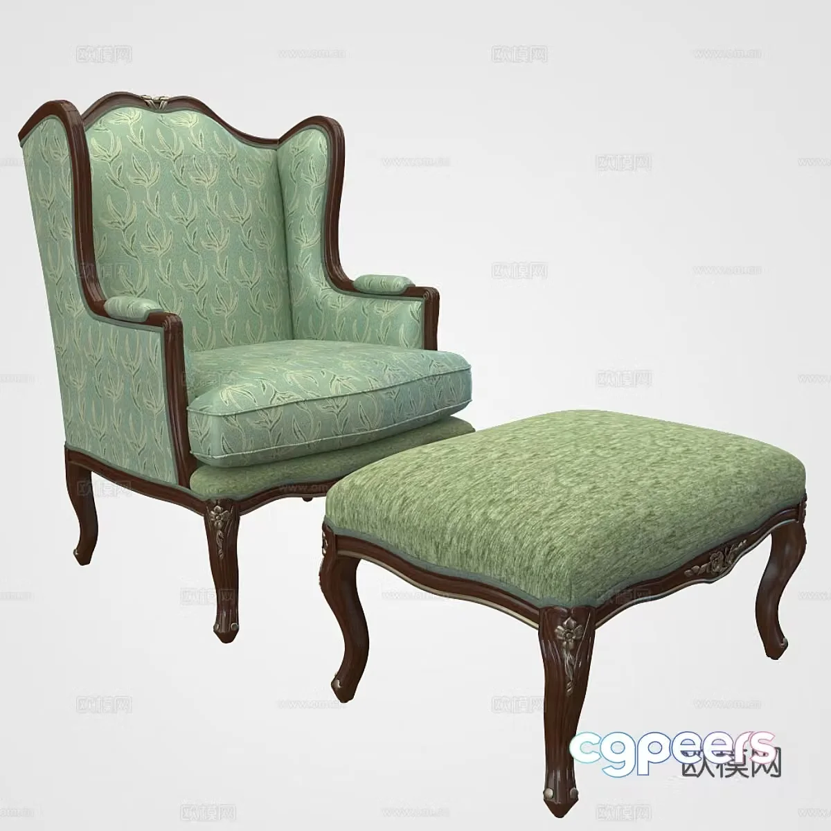 Sedie Enea lounge chair armchair 3d model