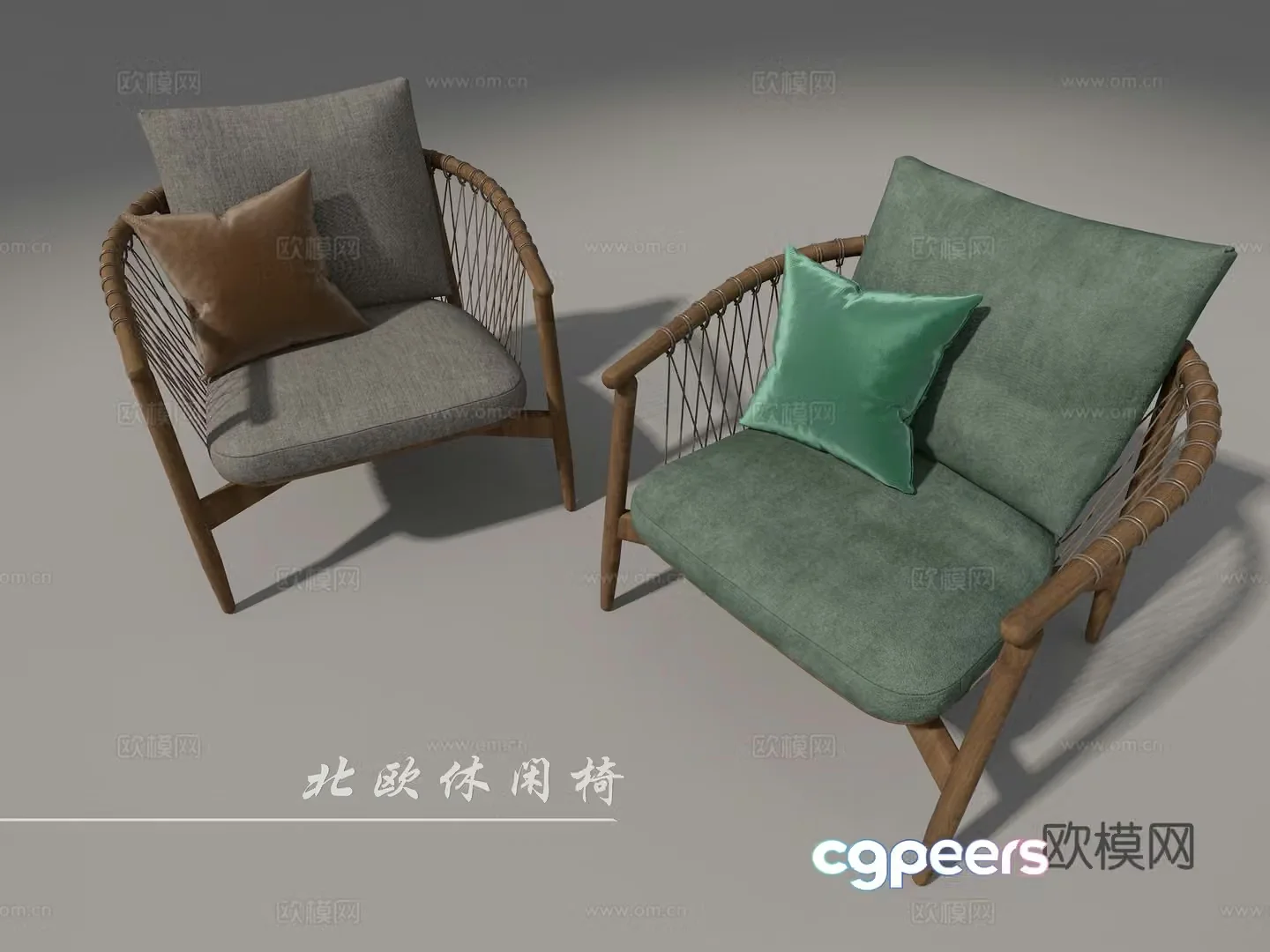 Cloth chair 3d model