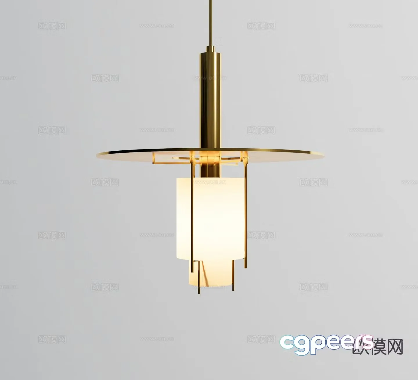 Light luxury chandelier bedside chandelier 3d model