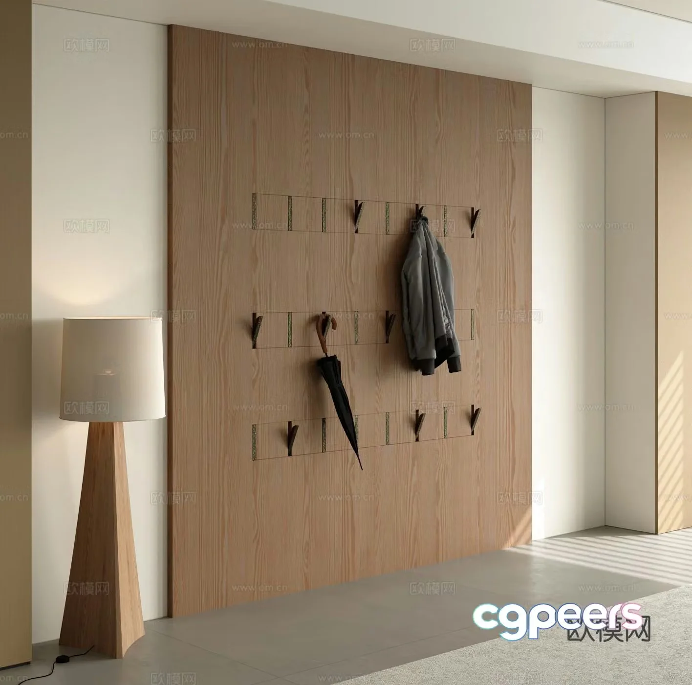 Modern clothes hanger 3d model