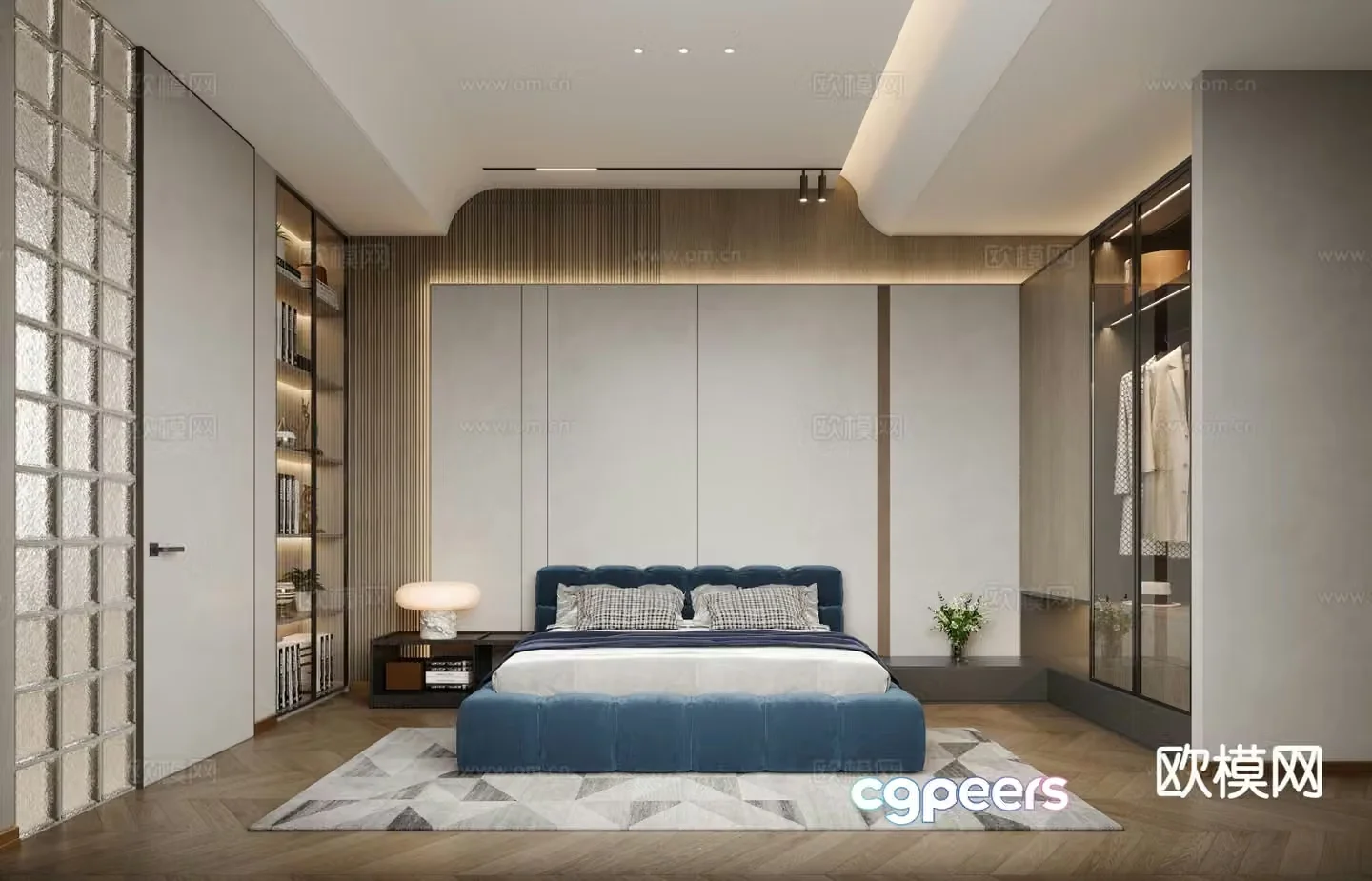 Italian style bedroom master bedroom 3d model