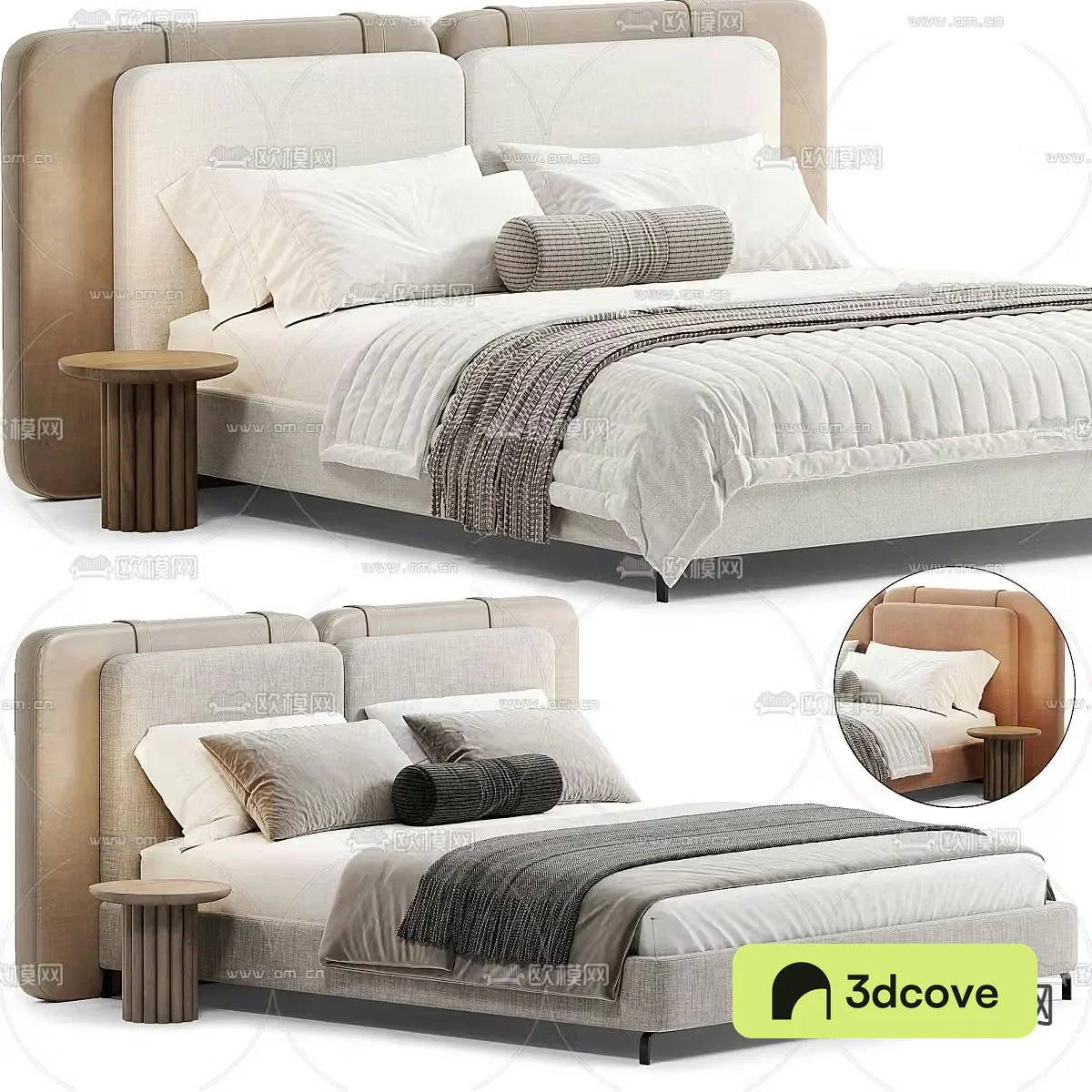 Modern double bed
