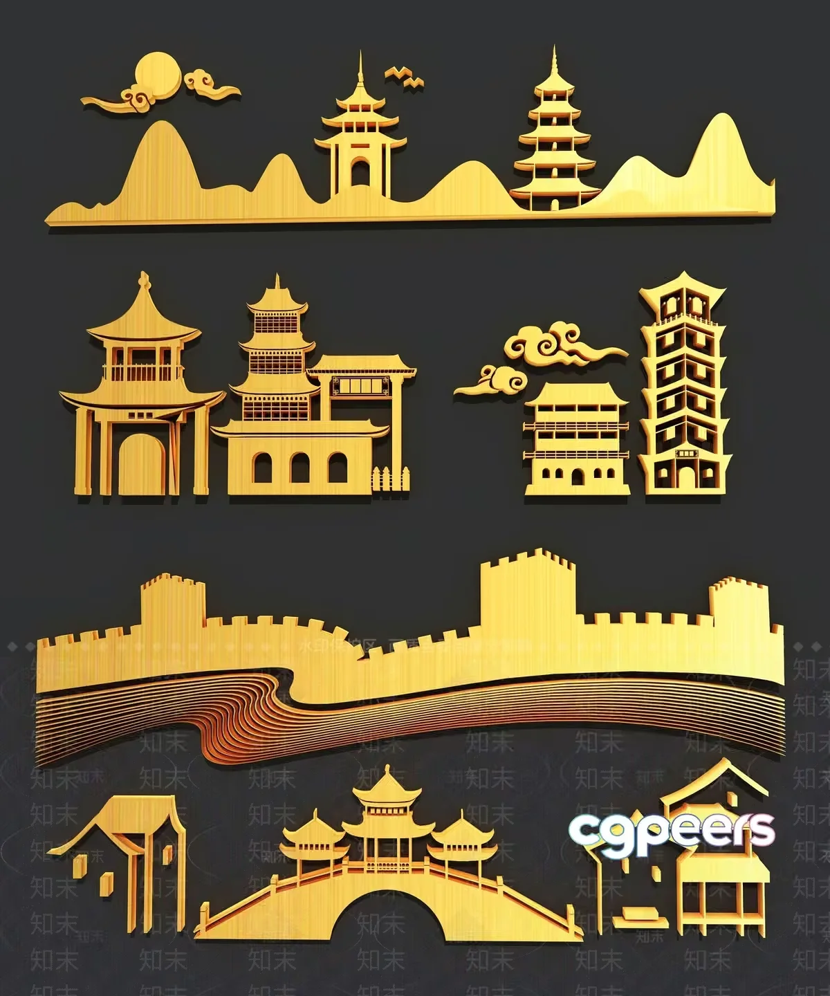 Asian Architecture 3D Model – 10869 – VRAY Render
