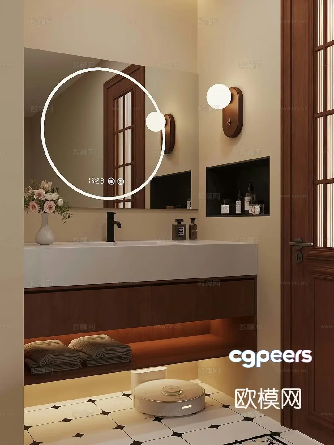 15 medieval style bathroom bathroom cabinet bathroom 3d model