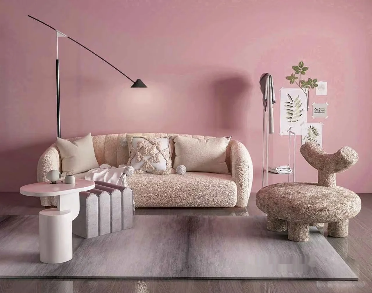 Modern Living Room 3D Model – 17084 – VRAY Render