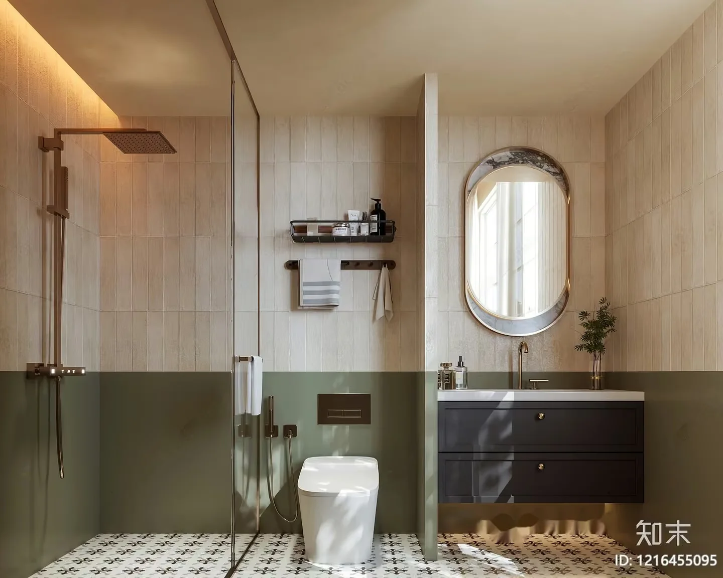 Modern Bathroom 3D Model – 14175 – VRAY Render