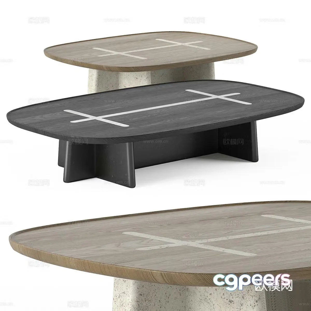 Wasabi Bleecker Street Coffee Table 3D Model