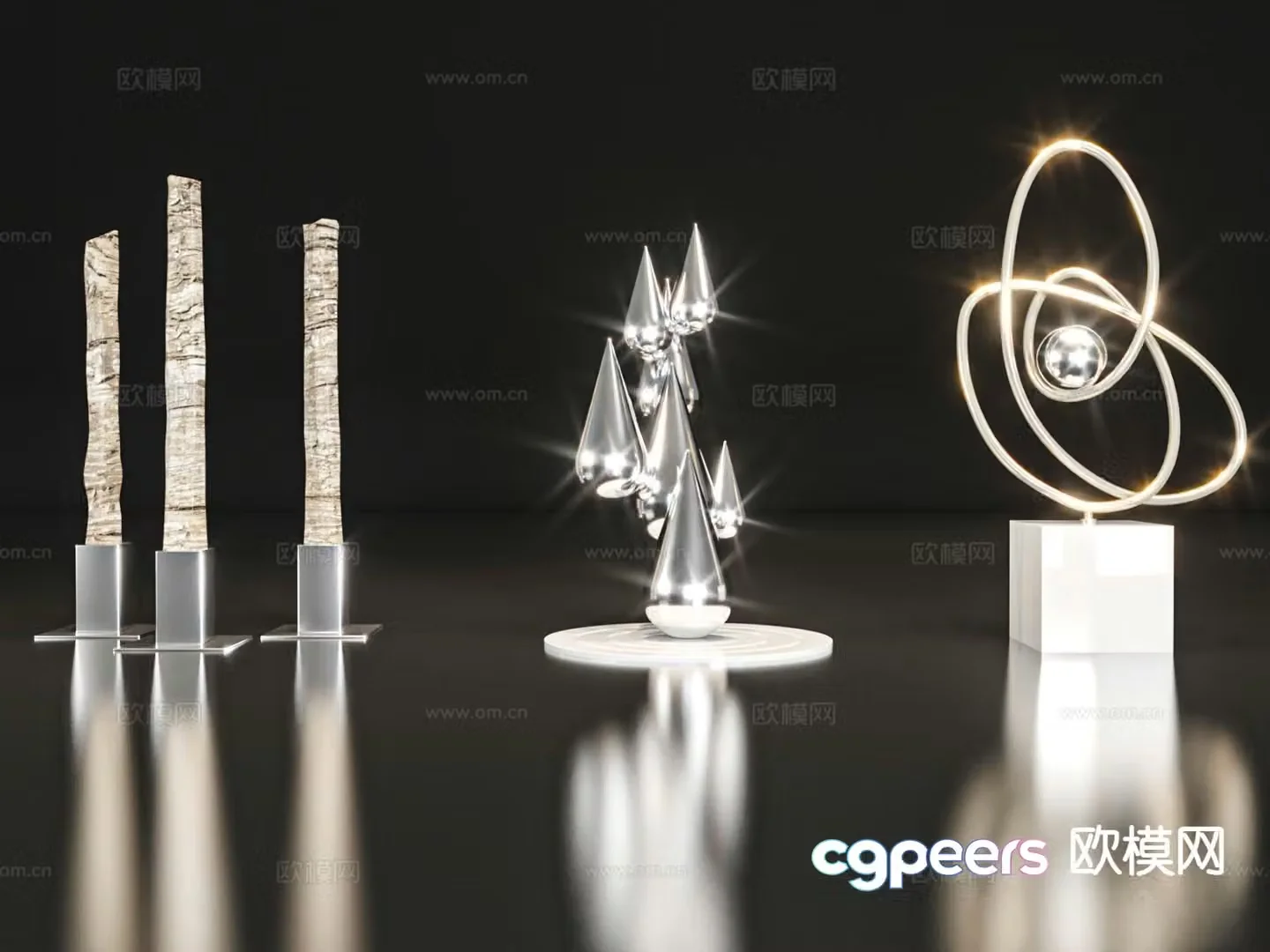 Light luxury decorations desktop decorations handicrafts 3D models