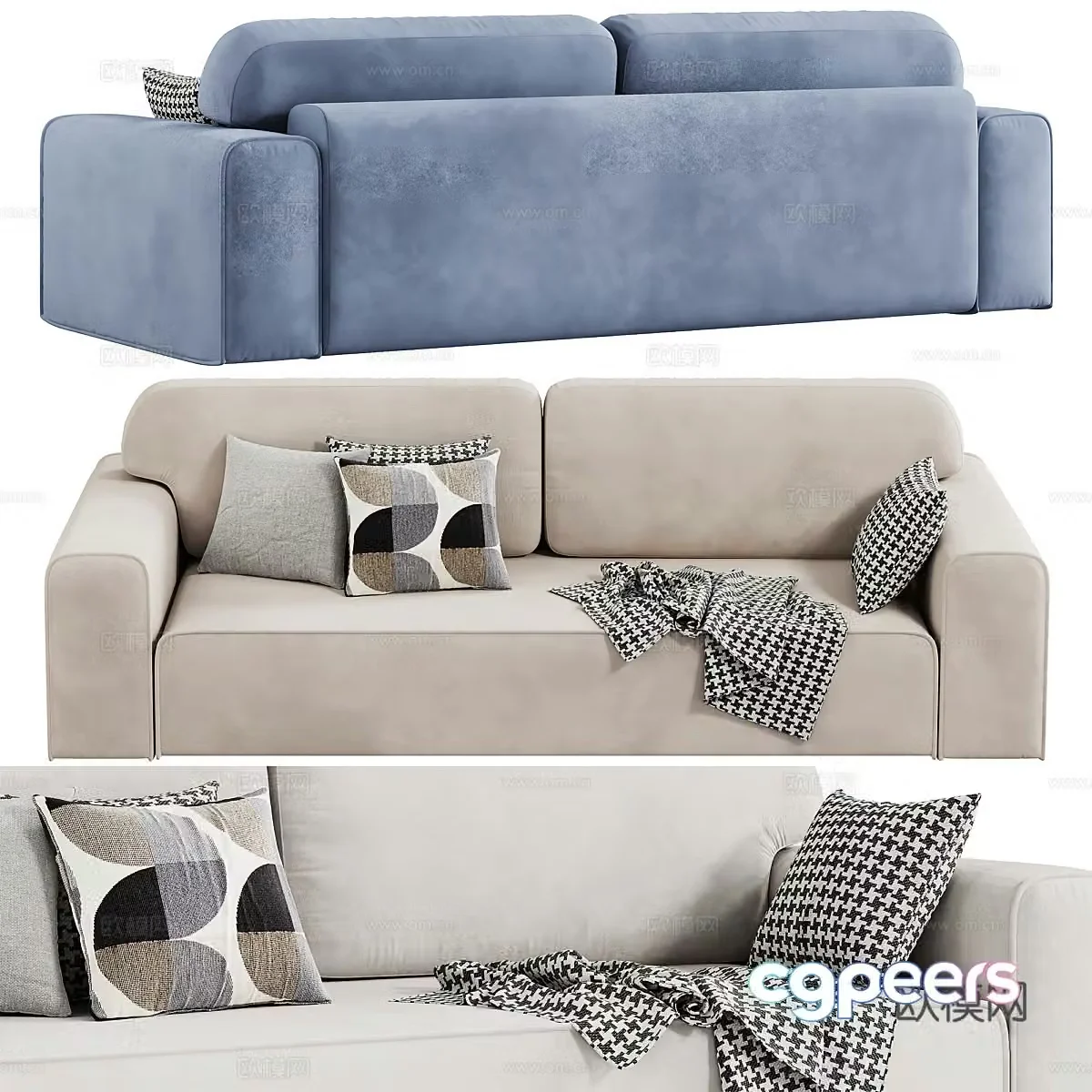 Modern love sofa 3d model