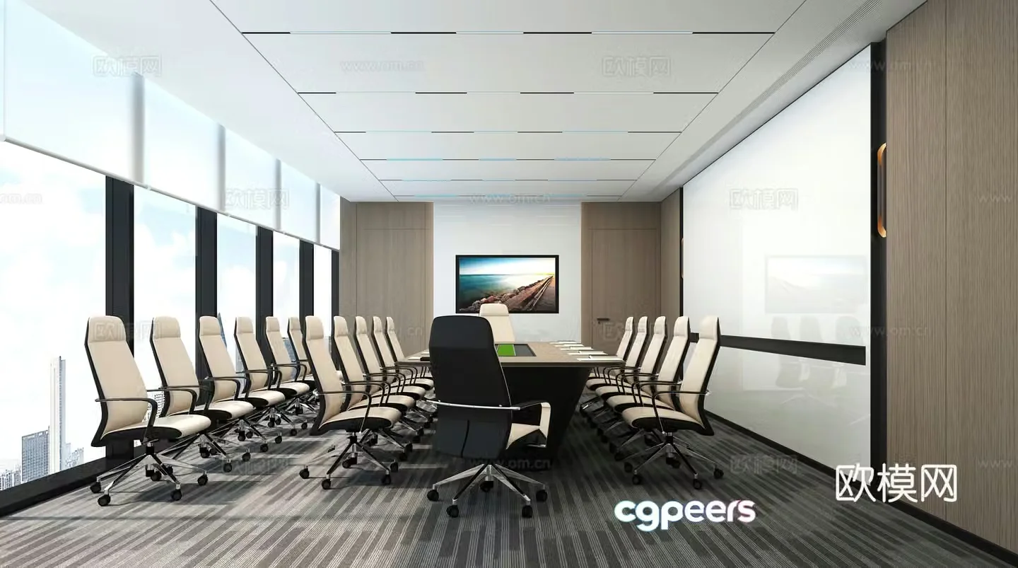 Small and medium-sized conference room 3D model