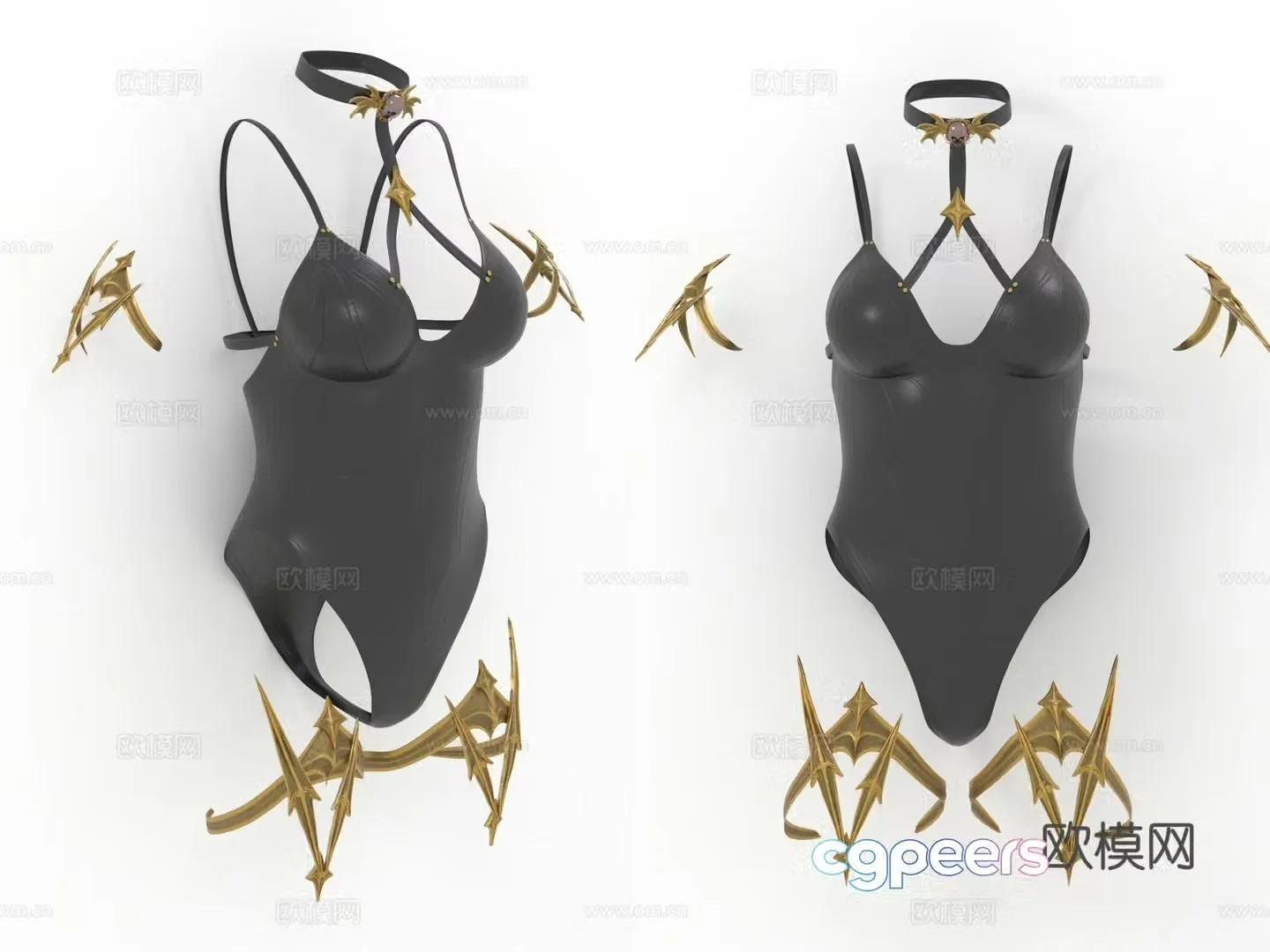 Fantasy Clothing Sling Jumpsuit Bra Women’s Clothing Women’s Clothing 3D Model