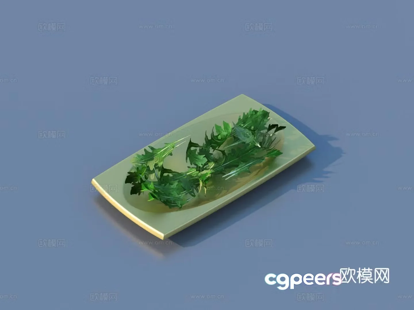Coriander side dish vegetables vegetable leaves food 3d model
