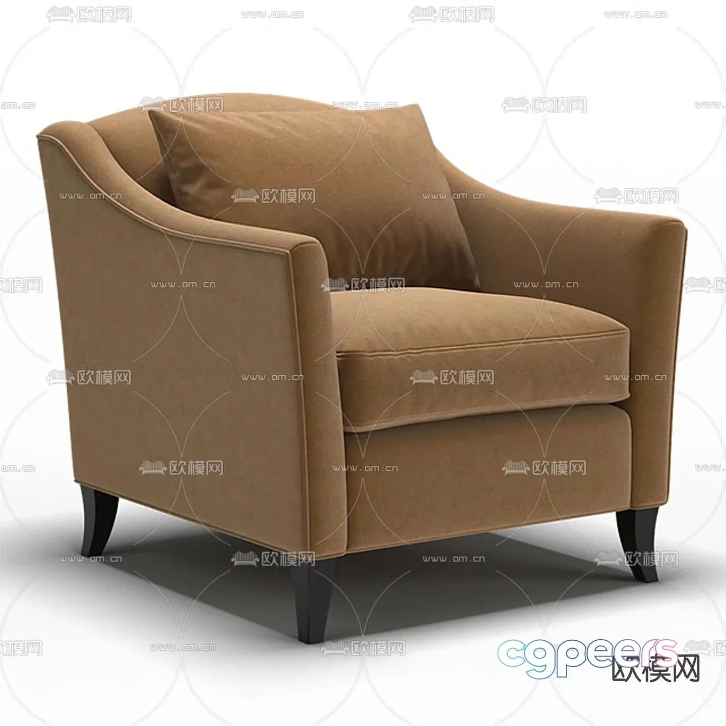 Dantone | Single Sofa Swansea Armchair 3d model