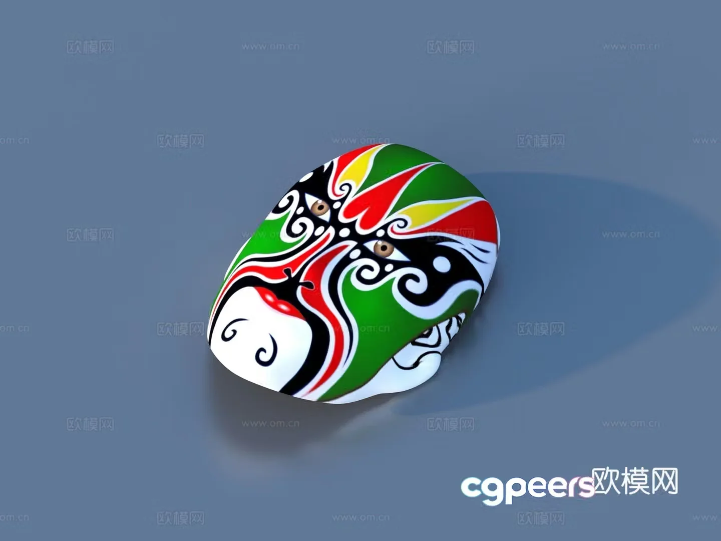 Facebook Peking Opera Facebook Cultural Supplies Opera Facebook 3D Model