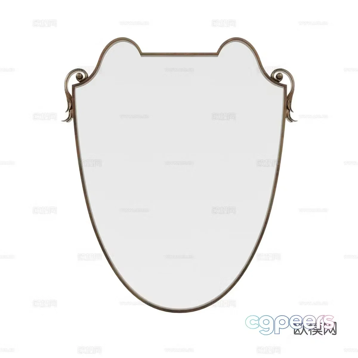 Modern decorative mirror 3d model