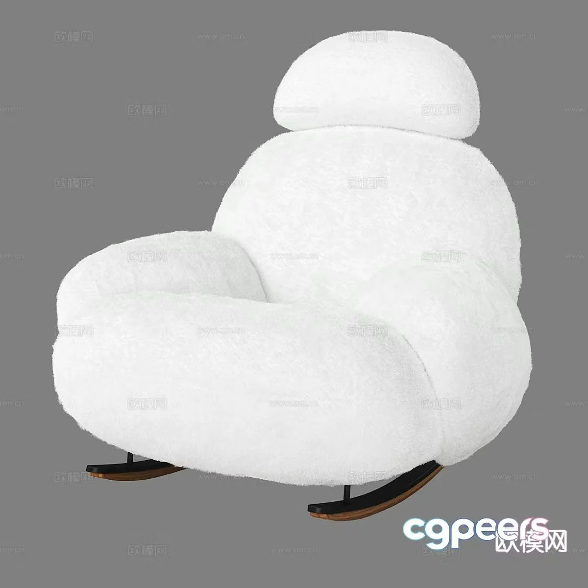 Nordic leisure sofa 3d model