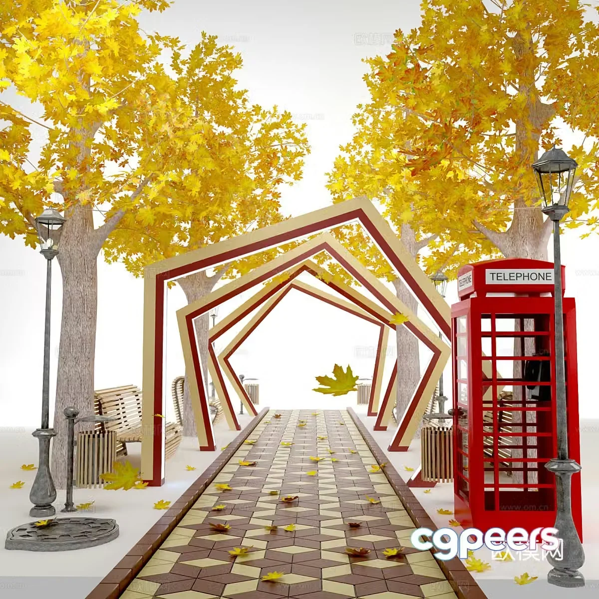 3D model of urban road environment