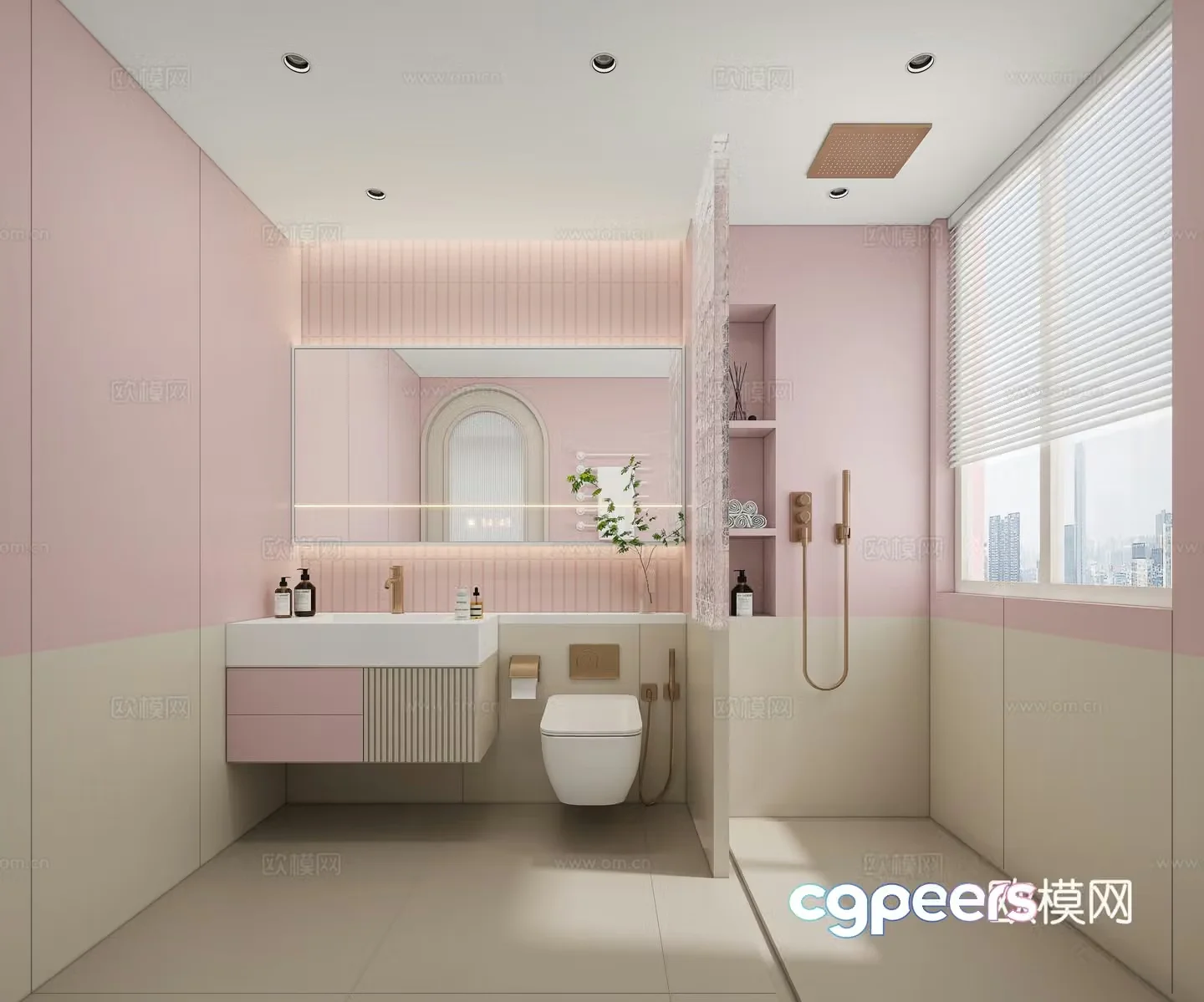 Modern bathroom 3d model