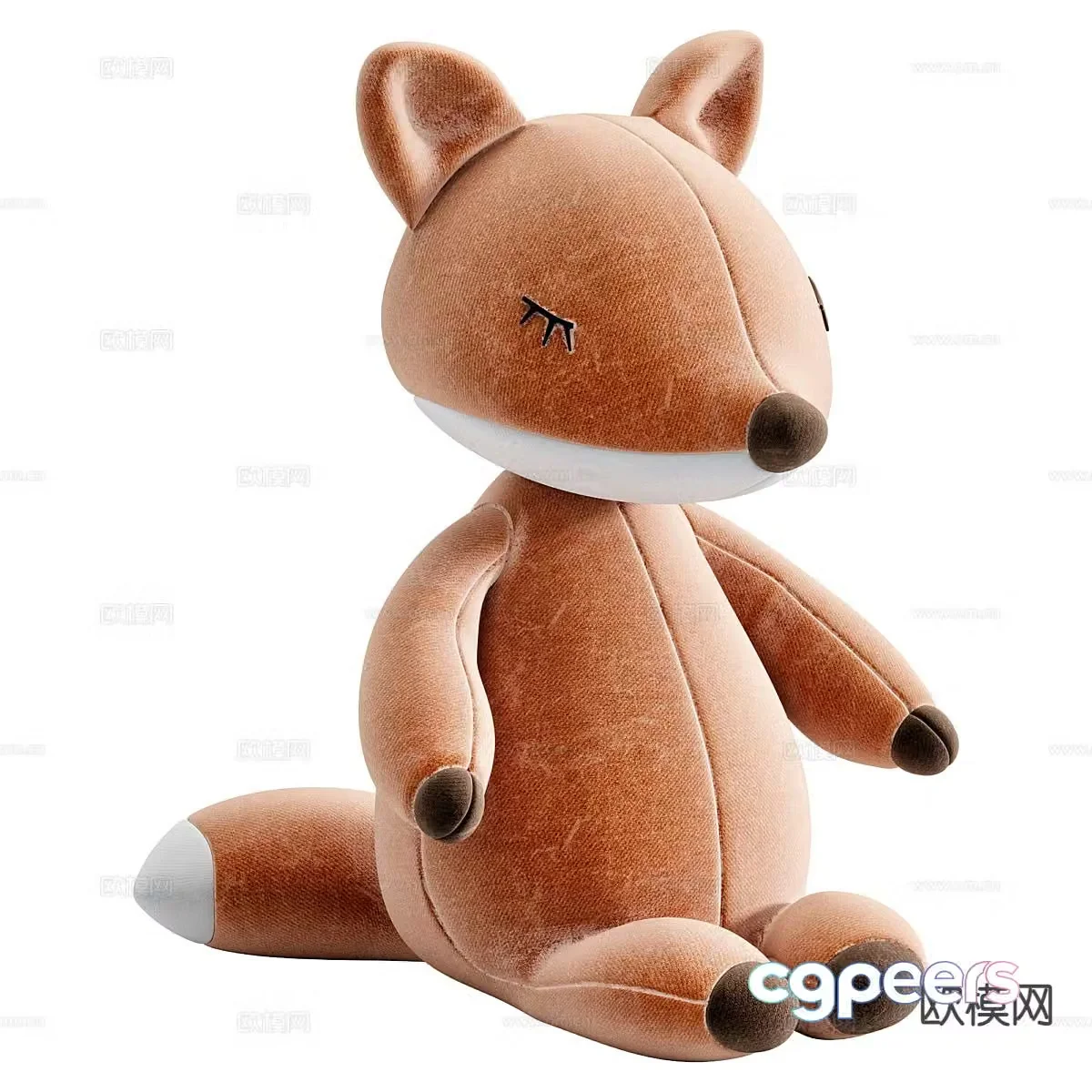 Modern fox doll 3d model