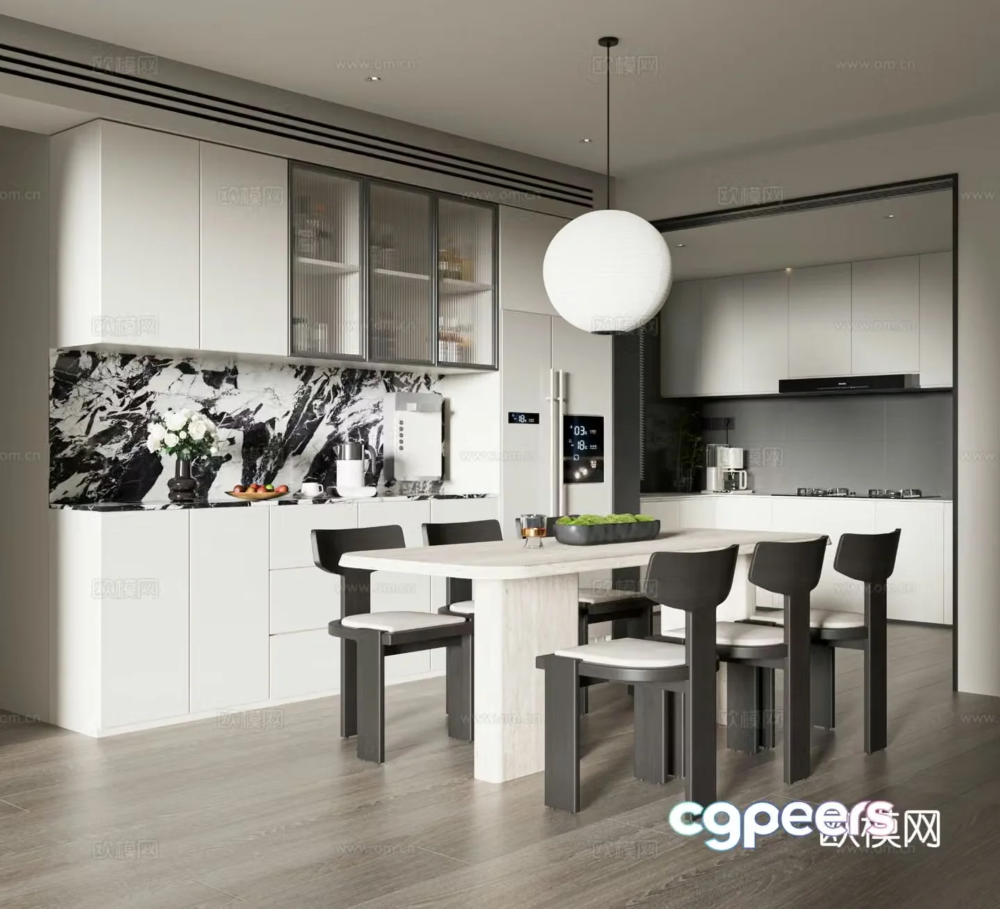 Modern restaurant 3d model